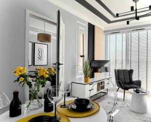 Μια τηλεόραση ή/και κέντρο ψυχαγωγίας στο Apartament SWEET HOME