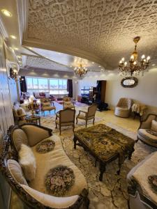 Istumisnurk majutusasutuses Apartment in front of Mansoura University 5 stars