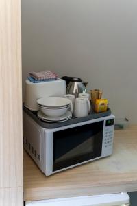 Kuchyň nebo kuchyňský kout v ubytování Woolgoolga Coast Motel