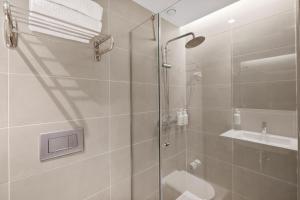Koupelna v ubytování B&B HOTEL Viana do Castelo
