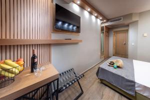 TV a/nebo společenská místnost v ubytování Diamond Hotel - All Inclusive