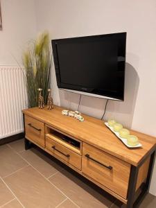 TV a/nebo společenská místnost v ubytování NEU! Ferienwohnung Hofblick