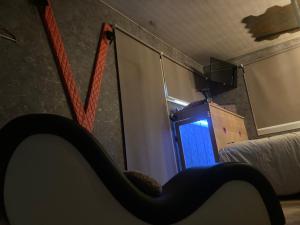 Postel nebo postele na pokoji v ubytování Le love van