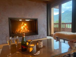 Nespecifikovaný výhled na hory nebo výhled na hory při pohledu z bed and breakfast