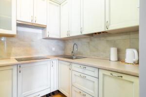 Kuchyňa alebo kuchynka v ubytovaní Victus Apartamenty, Apartament Harmony