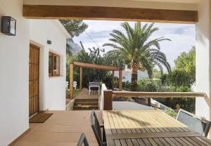 a view from the deck of a house at Casa Agave in Denia