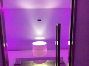 Koupelna v ubytování Hotel Silvana