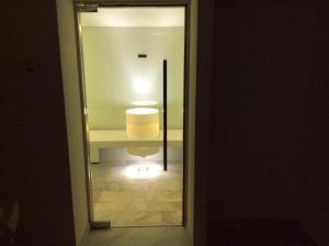 Koupelna v ubytování Hotel Silvana