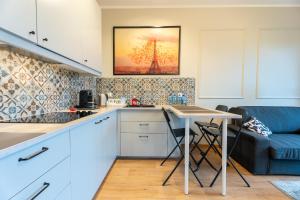 Kuchyňa alebo kuchynka v ubytovaní 53m2 Apartament na Letniej z Widokiem na Góry Kłodzko - Przyjaciół Ziemi Kłodzkiej