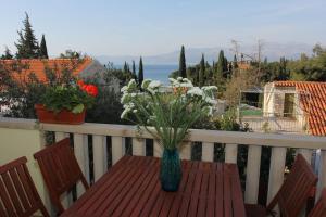En balkon eller terrasse på House Silvia