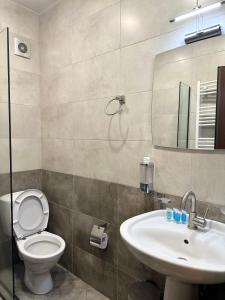 Koupelna v ubytování Hotel Axien Kazbegi