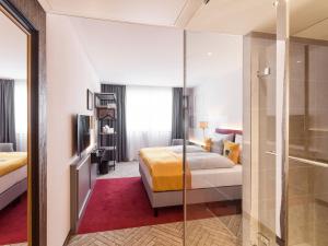 Katil atau katil-katil dalam bilik di Holiday Inn - the niu, Franz Vienna by IHG