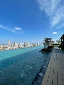 a view of the water with a city in the background at Beacon Executive Suites 2BR at Georgetown by WL in George Town