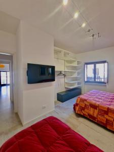 Postel nebo postele na pokoji v ubytování Casa di Aria by TraMonti Apartments