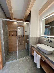 Koupelna v ubytování Hotel Alpi