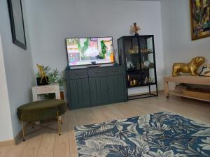 TV a/nebo společenská místnost v ubytování Apartament Elena