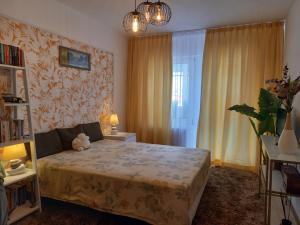 Postel nebo postele na pokoji v ubytování Apartament Elena
