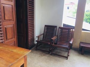 Istumisnurk majutusasutuses Hostel Ambel