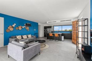 Posezení v ubytování Jan Sofat LUX A15 roof top apartment