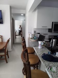 Kuchyň nebo kuchyňský kout v ubytování Crisfer Punta Cana