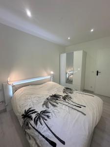 Postel nebo postele na pokoji v ubytování Sun beach