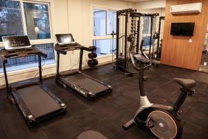 Fitness centrum a/nebo fitness zařízení v ubytování Studio 210 Charme e Aconchego