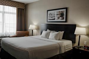 Postel nebo postele na pokoji v ubytování Radisson Hotel Edmonton Airport