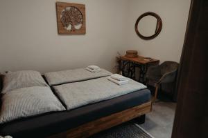 Postel nebo postele na pokoji v ubytování Apartmán Ústí
