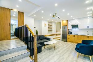Η κουζίνα ή μικρή κουζίνα στο Nizami Street Dupleks 3 bedroom +20 φωτογραφίες
