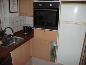 Kuchyň nebo kuchyňský kout v ubytování Klosterpensionen Annex
