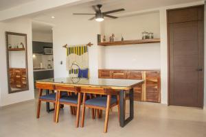 Kuchyň nebo kuchyňský kout v ubytování Caribe Maya