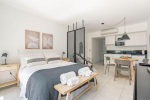 Η κουζίνα ή μικρή κουζίνα στο Cómodo estudio con estilo en Recoleta