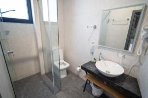 Koupelna v ubytování Center Boutique Hotel