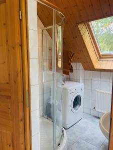 Baðherbergi á Ferienwohnung Gaßmann