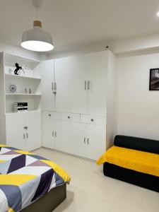 Postel nebo postele na pokoji v ubytování Johns Place one bedroom