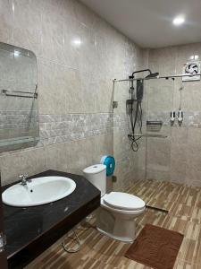 Koupelna v ubytování Anawin Bungalows