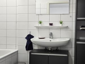 Ένα μπάνιο στο City Apartment in Eppelheim near Heidelberg +1 φωτογραφίες