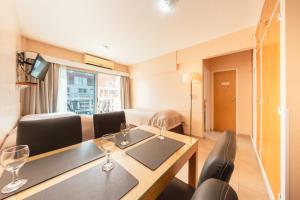 Le Batiment Apartments的休息区