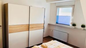 Katil atau katil-katil dalam bilik di Ferienwohnung Götel