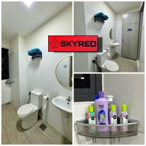 Kopalnica v nastanitvi Netflix SkyRed B1036 Core Soho near KLIA