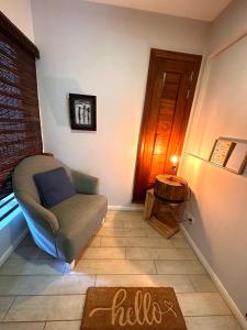Posezení v ubytování Au cœur de Tamarin entre Rivière et Mer -Magnifique appartement 3 chambres- Calme et nature