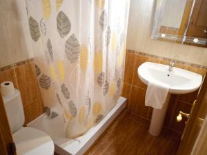Koupelna v ubytování Apartamentos Canfranc 3000