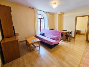Postel nebo postele na pokoji v ubytování Apartamentos Canfranc 3000