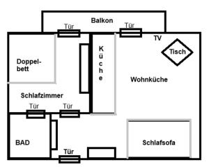 Plànol de Ferienwohnung Ardning