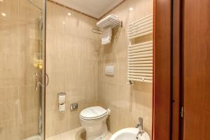 Koupelna v ubytování Hotel Impero