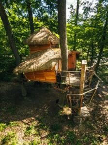 Zahrada ubytování Treehouse Bojnice