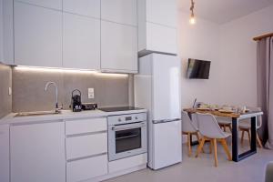 Η κουζίνα ή μικρή κουζίνα στο Kastro Shared Pool Suites