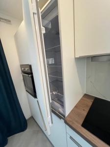 Kuchyň nebo kuchyňský kout v ubytování Ferienwohnung Tarushi