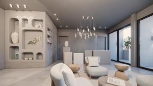 Predel za sedenje v nastanitvi Art Hotel Curacao - Adults Only