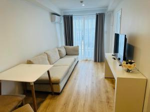 TV a/nebo společenská místnost v ubytování Otahuhu shopping centre apartment 8A
